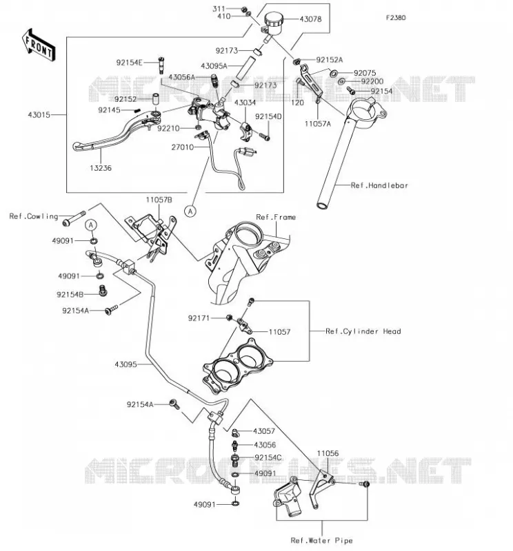 EMBRAYAGE MAITRE CYLINDRE Kawasaki MOTOS 1000 2018 NINJA H2R  ZX1000YJF