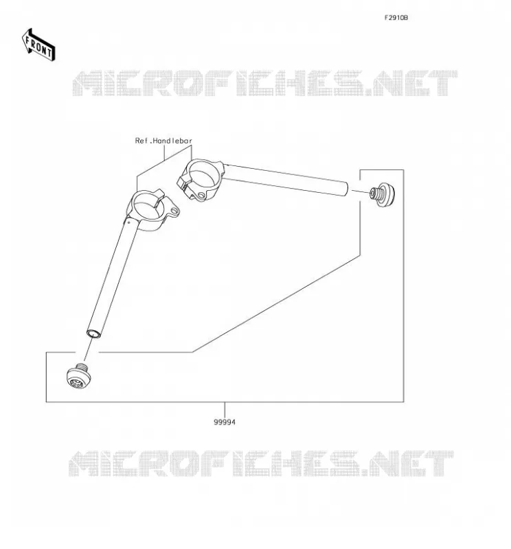 Accessory(Handle Weight) Kawasaki MOTOS 1000 2018 NINJA H2  ZX1000XJFA