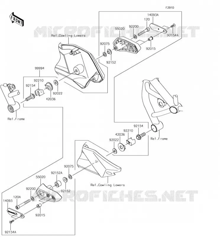 Accessory(Slider) Kawasaki MOTOS 1000 2018 NINJA H2  ZX1000XJFA