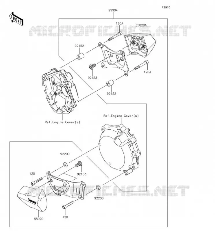 ACCESSOIRE Kawasaki MOTOS 1000 2018 NINJA ZX-10RR  ZX1000ZJF