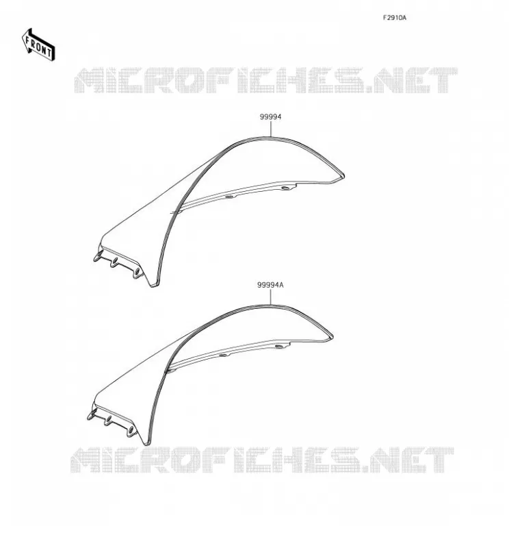 ACCESSOIRE(PARE-BRISE) Kawasaki MOTOS 1000 2018 NINJA H2 SX  ZX1002AJF