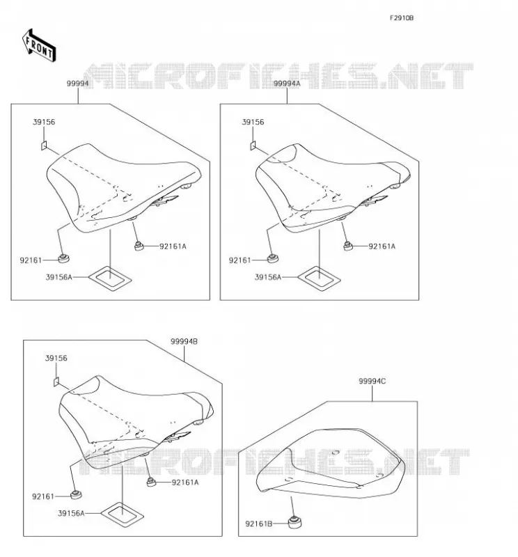 Accessory(Seat) Kawasaki MOTOS 1000 2018 NINJA H2 SX  ZX1002AJF