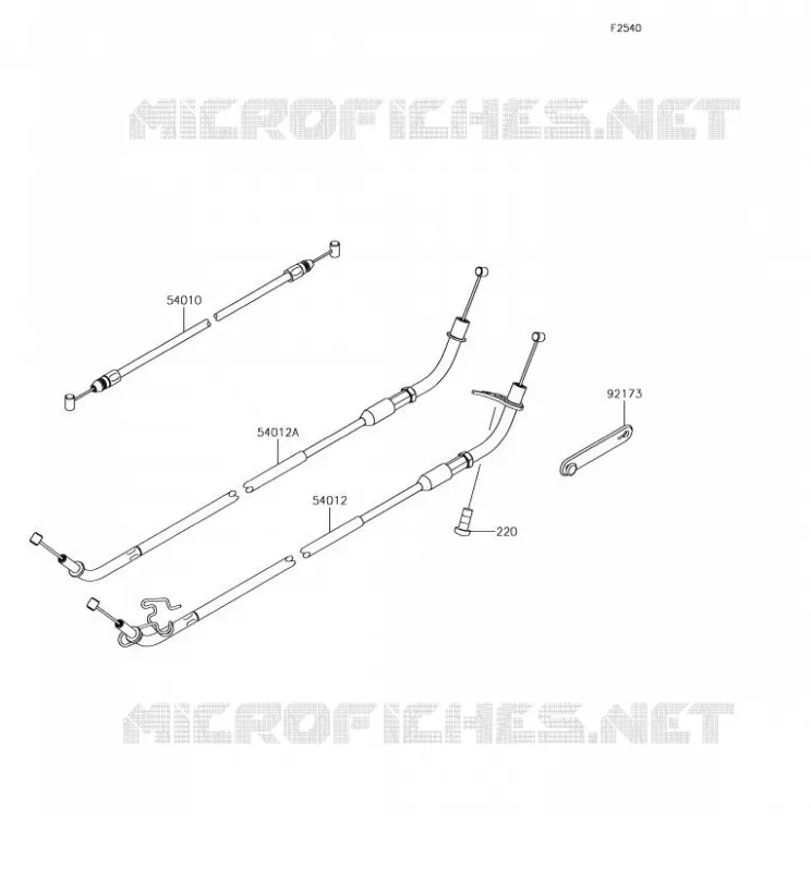 CABLES Kawasaki MOTOS 1000 2018 NINJA H2 SX  ZX1002AJF