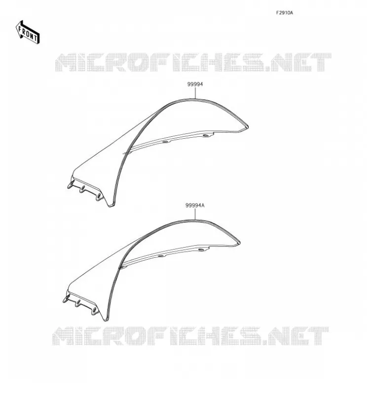 ACCESSOIRE(PARE-BRISE) Kawasaki MOTOS 1000 2018 NINJA H2 SX  ZX1002AJF