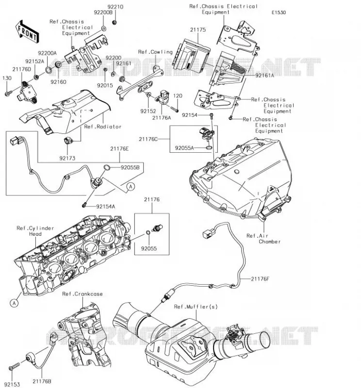INJECTION CARBURANT Kawasaki MOTOS 1000 2018 NINJA H2 SX  ZX1002AJF