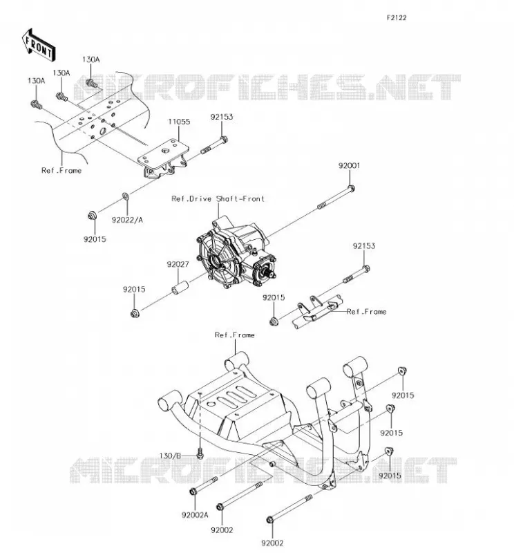 SUPPORT MOTEUR Kawasaki SSV 620 2018 MULE 4010 4X4  KAF620TJF