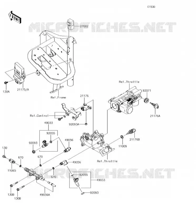 INJECTION CARBURANT Kawasaki SSV 620 2018 MULE 4010 TRANS 4X4  KAF620RJF