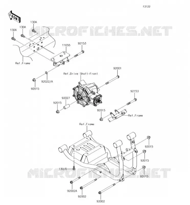 SUPPORT MOTEUR Kawasaki SSV 620 2018 MULE 4010 4X4  KAF620MJF
