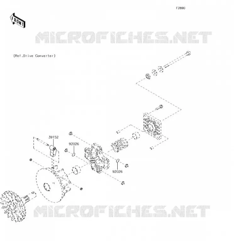 PIECE EN OPTION(MOTEUR) Kawasaki SSV 400 2018 MULE SX  KAF400JJF