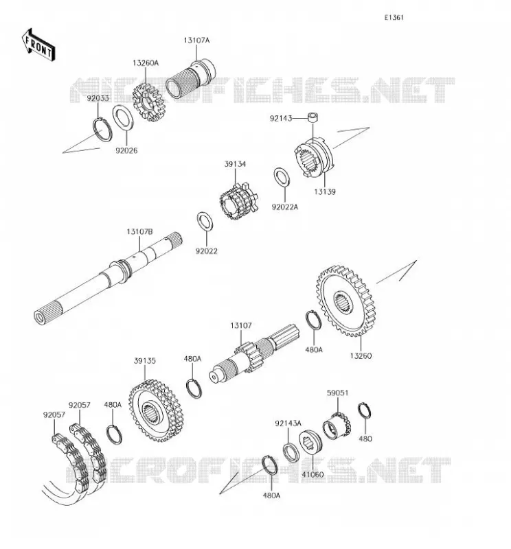 TRANSMISSION Kawasaki SSV 620 2018 MULE 4000  KAF620PJF