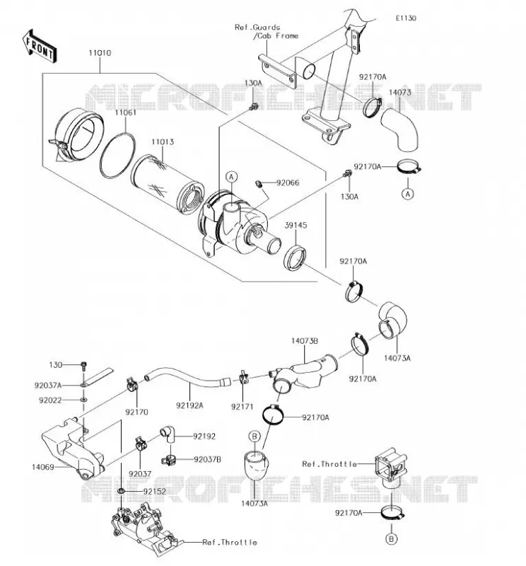 FILTRE A AIR Kawasaki SSV 620 2018 MULE 4000 TRANS  KAF620WJF