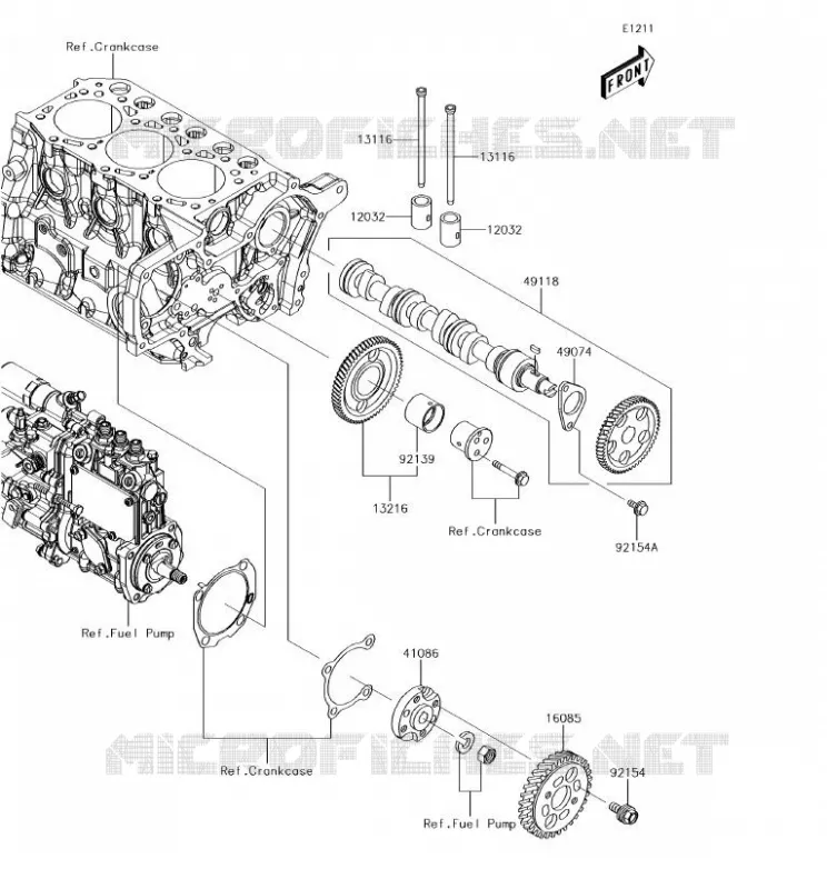 SOUPAPE/ARBRE A CAME Kawasaki SSV 1000 2018 MULE PRO-DX  KAF1000EJF