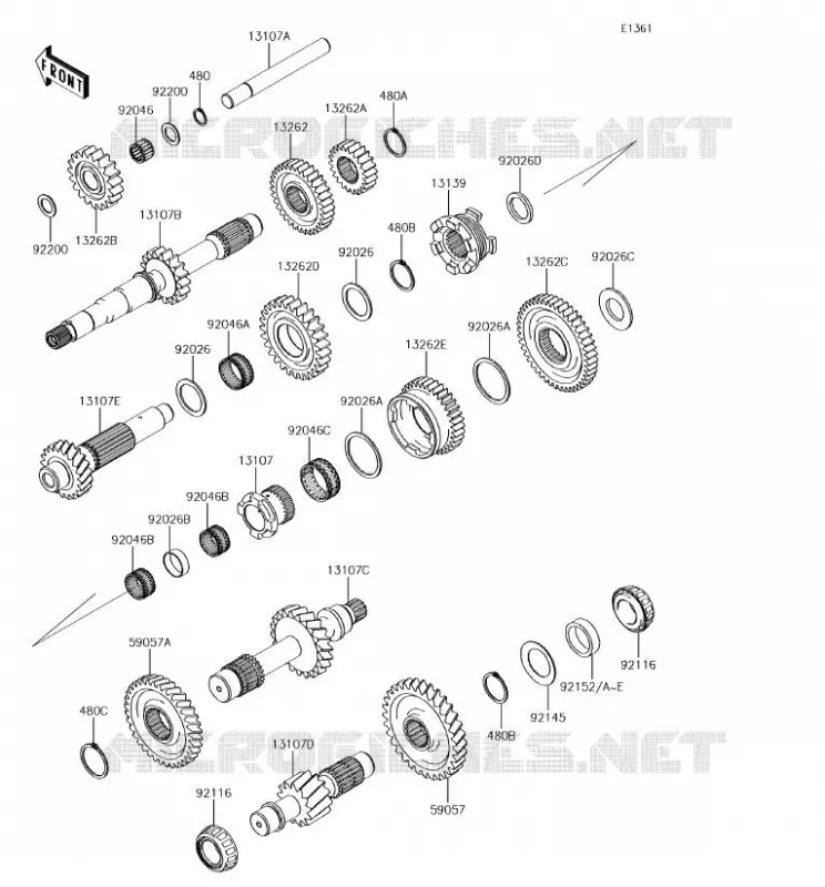 TRANSMISSION Kawasaki SSV 1000 2018 MULE PRO-DX  KAF1000EJF