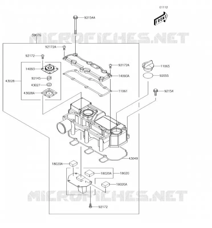 COUVRE CULASSE Kawasaki SSV 1000 2018 MULE PRO-DXT  KAF1000BJF