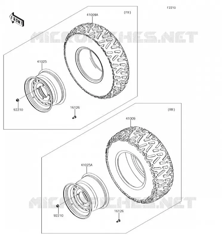 ROUE/PNEUS Kawasaki SSV 800 2018 TERYX 4  KRT800FJF