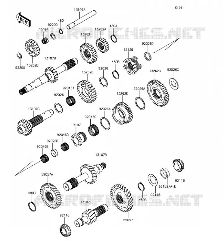 TRANSMISSION Kawasaki SSV 820 2018 MULE PRO-FXT  KAF820AJF
