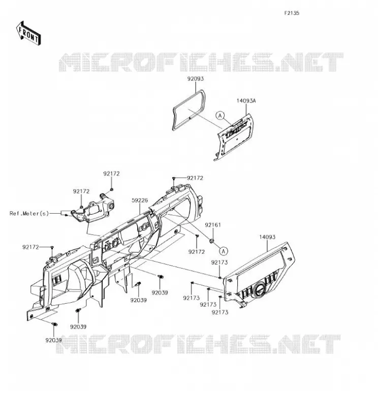 BOITE AVANT Kawasaki SSV 800 2018 TERYX 4  KRT800HJF