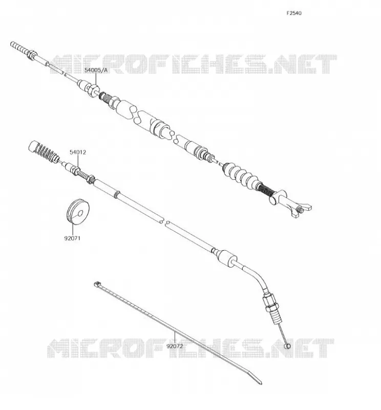 CABLES Kawasaki SSV 800 2018 TERYX 4  KRT800HJF