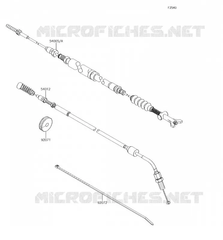 CABLES Kawasaki SSV 800 2018 TERYX  KRF800GJF