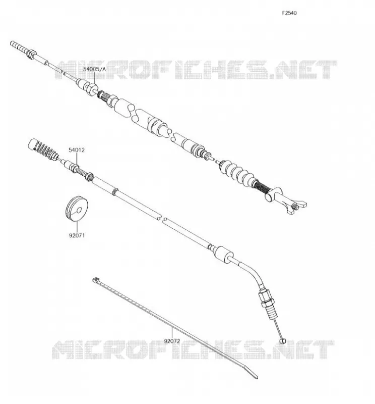 CABLES Kawasaki SSV 800 2018 TERYX  KRF800FJF