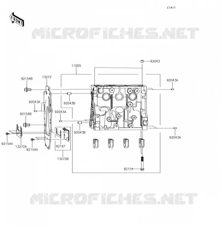 CARTER MOTEUR(S) Kawasaki SSV 820 2018 MULE PRO-FXR  KAF820KJF