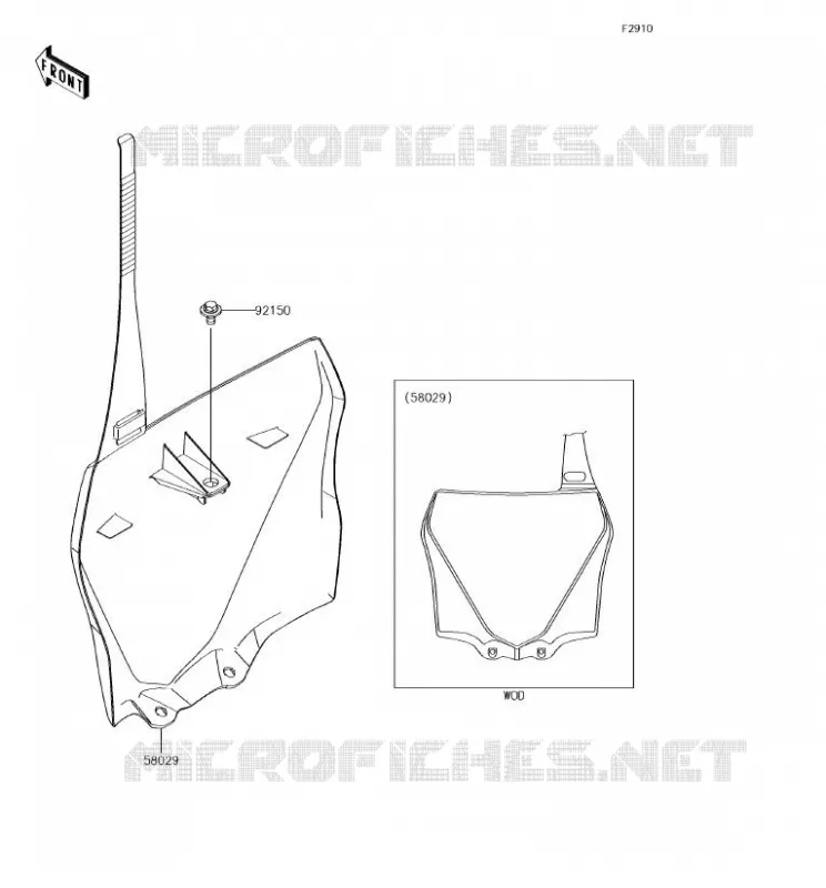 ACCESSOIRE Kawasaki TOUT-TERRAIN 85 2018 KX85-II  KX85DJF