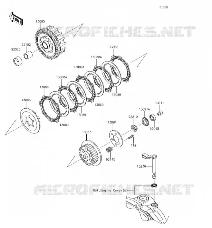 EMBRAYAGE Kawasaki TOUT-TERRAIN 110 2018 KLX110L  KLX110DJF