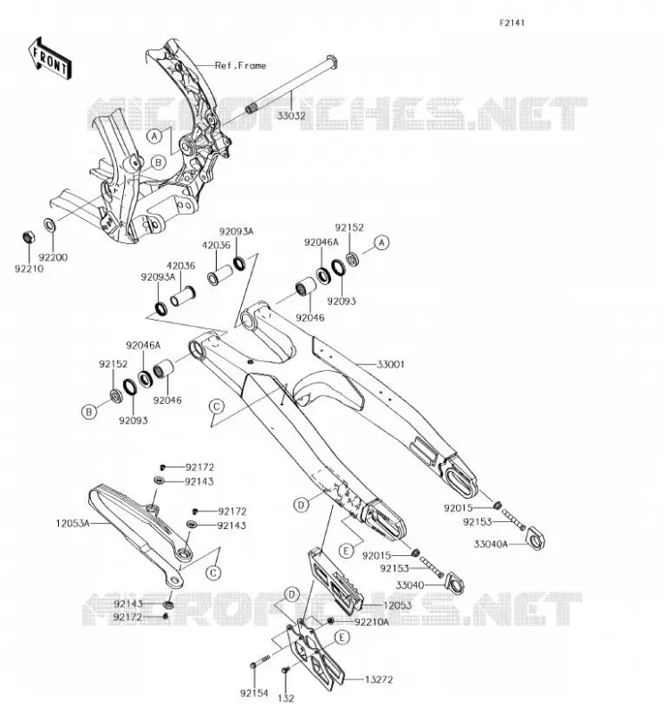 BRAS OSCILLANT Kawasaki TOUT-TERRAIN 250 2018 KX250F  KX252AJF