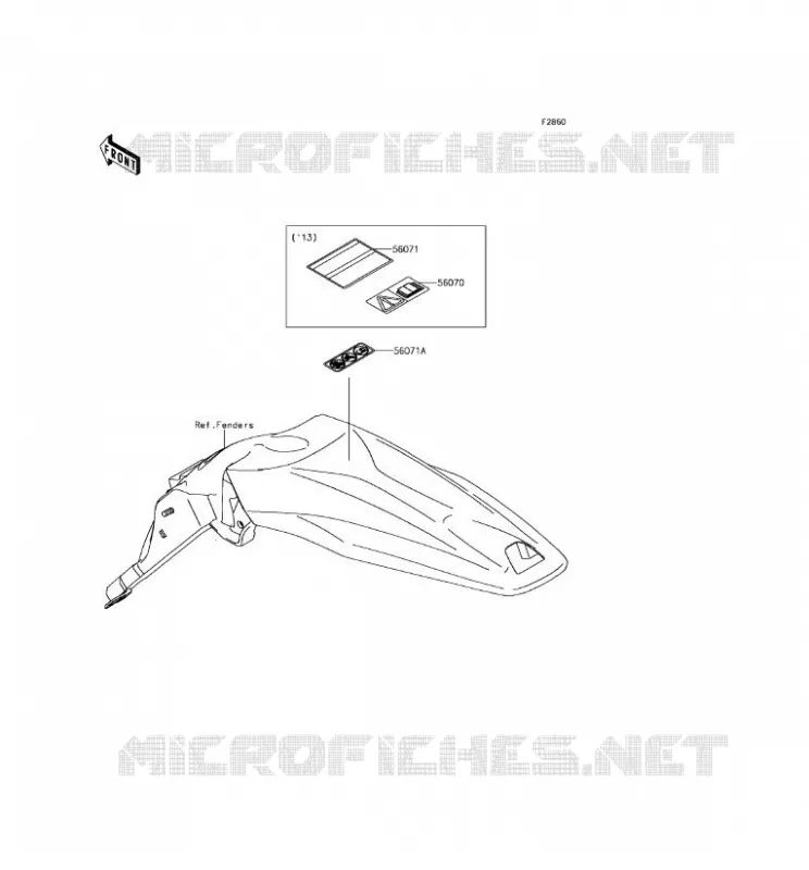 LABEL Kawasaki TOUT-TERRAIN 450 2015 KLX450R  KLX450AFF