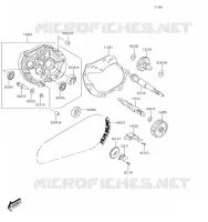 FOURCHETTE/BARRILLET DE SELECTION pour Kawasaki KFX90
