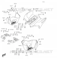 GARDE BOUE ARRI&Egrave;RE pour Kawasaki KFX90