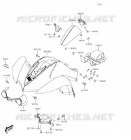 GARDE BOUE AVANT pour Kawasaki KFX90