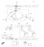 RESERVOIR CARBURANT pour Kawasaki KFX90
