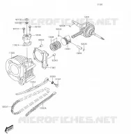VILEBREQUIN/PISTON pour Kawasaki KFX90