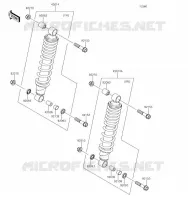 AMORTISSEUR pour Kawasaki BRUTE FORCE 750 4X4I EPS