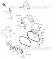 COUVERCLE CONVERTISSEUR pour Kawasaki BRUTE FORCE 750 4X4I EPS