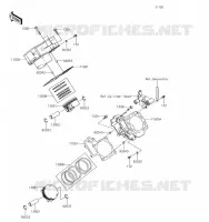 CYLINDRE/PISTON pour Kawasaki BRUTE FORCE 750 4X4I EPS