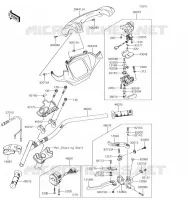 GUIDON pour Kawasaki BRUTE FORCE 750 4X4I EPS