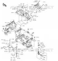PIECE DE CADRE (COUVERTURE) pour Kawasaki BRUTE FORCE 750 4X4I EPS