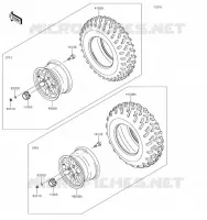 PNEUS pour Kawasaki BRUTE FORCE 750 4X4I EPS