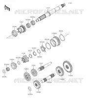 TRANSMISSION pour Kawasaki BRUTE FORCE 750 4X4I EPS