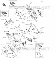 CARENAGE INFERIEUR pour Kawasaki NINJA 125