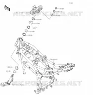 CH&Acirc;SSIS pour Kawasaki NINJA 125