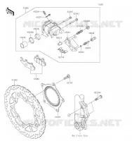 FREIN AVANT pour Kawasaki NINJA 125