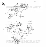 GARDE BOUE ARRI&Egrave;RE pour Kawasaki NINJA 125