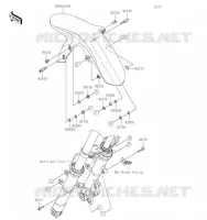 GARDE BOUE AVANT pour Kawasaki NINJA 125