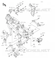 PIECE DE CADRE (COUVERTURE) pour Kawasaki NINJA 125