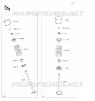 SOUPAPE pour Kawasaki NINJA 125