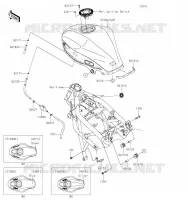 RESERVOIR CARBURANT pour Kawasaki NINJA 125