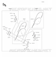 ACCESSOIRE(PARE BRISE) pour Kawasaki VULCAN S CAFE